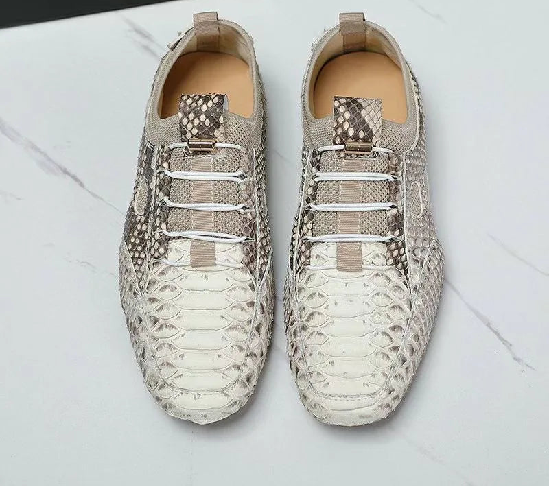 Sneakers basses homme grises – CLEVI Paris