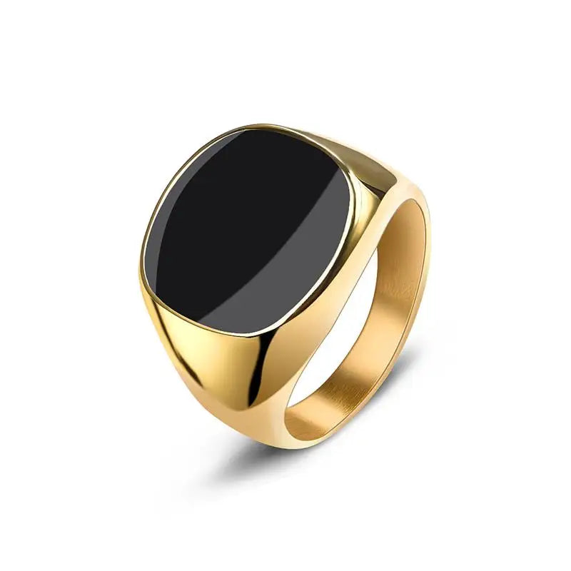 Bague Homme en Acier Inoxydable et Zircon – CLEVI Paris