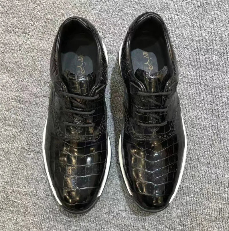 Sneakers basses homme noires à lacets – CLEVI Paris