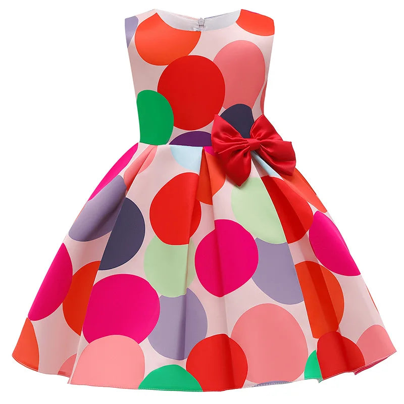 Robe cérémonie fille à motifs floraux – CLEVI Paris