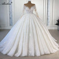Robe de mariée en organza, col V et dentelle – CLEVI Paris