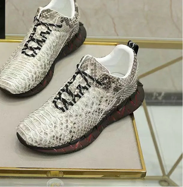 Sneakers basses homme grises à lacets – CLEVI Paris