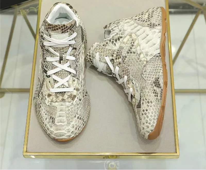 Sneakers montantes unisexes rouges ou grises – CLEVI Paris