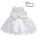 Robe de cérémonie bébé fille en dentelle – CLEVI Paris