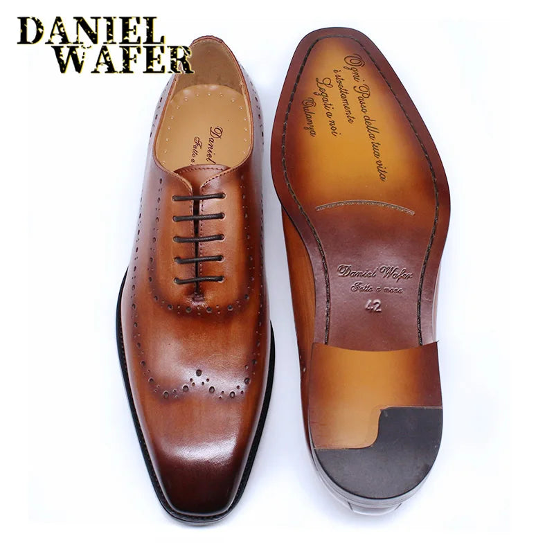 Richelieus Oxford en cuir à lacets – CLEVI Paris