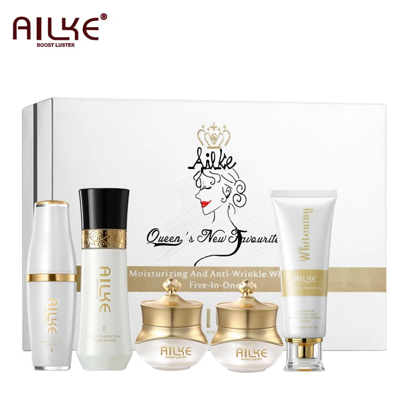 Gamme Soins Visage AILKE White Rose – Blanchissant, Anti-Taches & Anti-Rides – CLEVI Paris