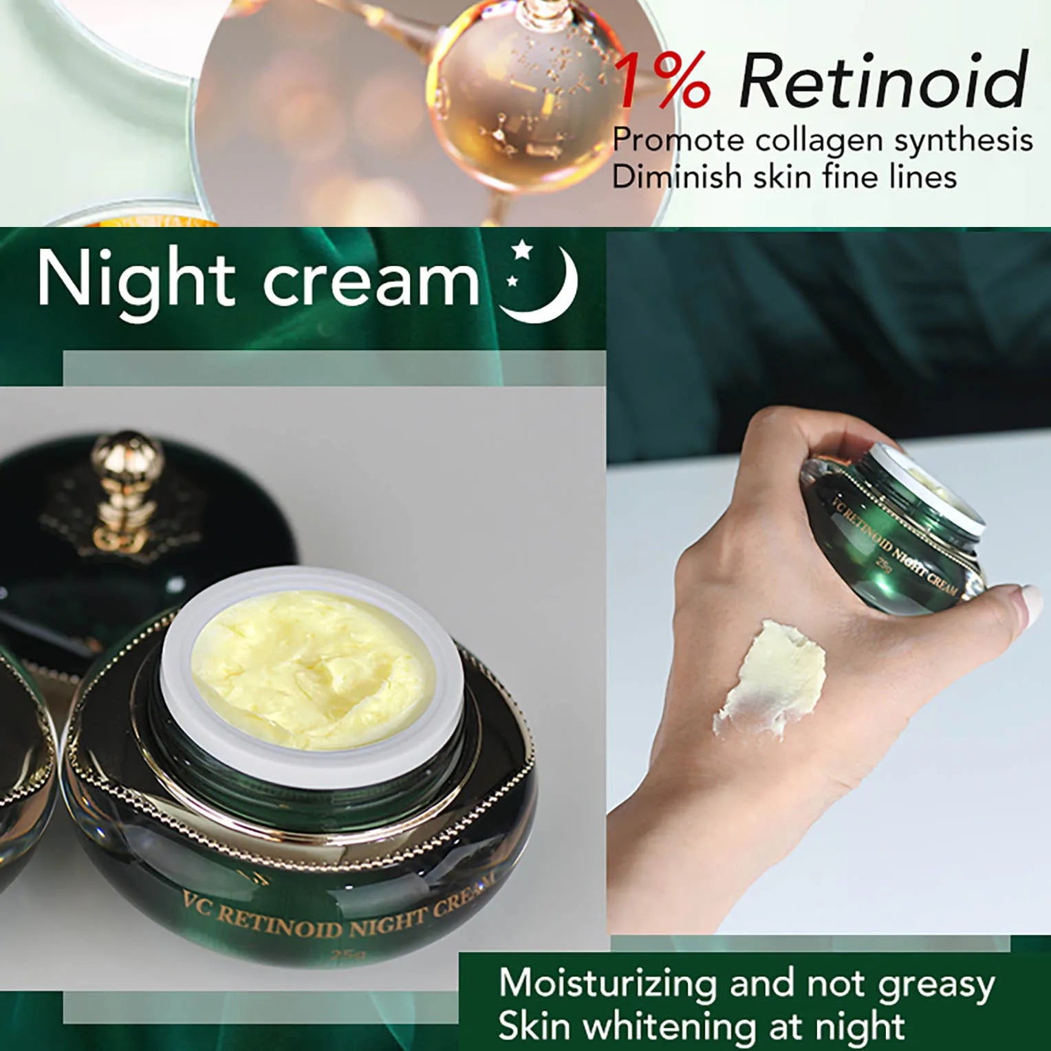 Gamme Soins Visage AILKE Retinol C&E Premium – Crème, Sérum & Nettoyant Anti-Rides – CLEVI Paris