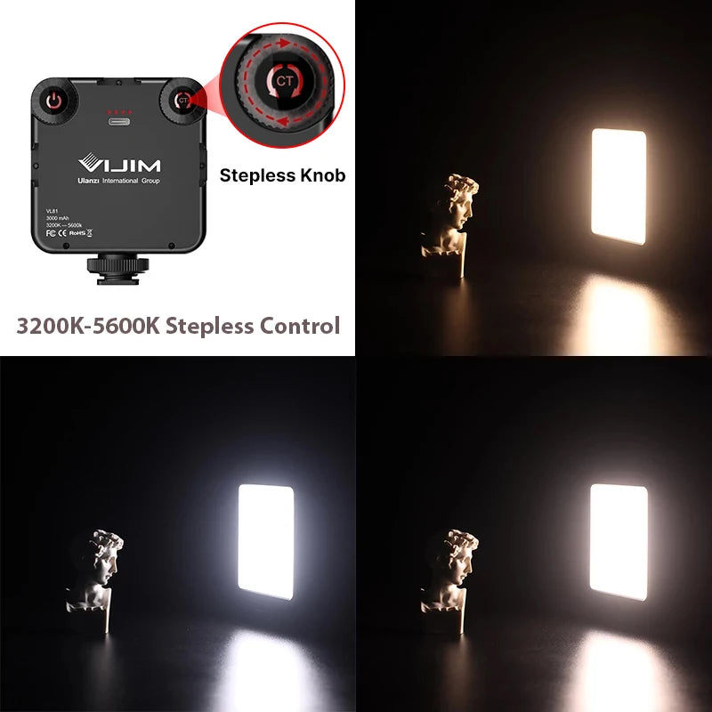 Lampe LED bicolore Ulanzi VL81 – CLEVI Paris