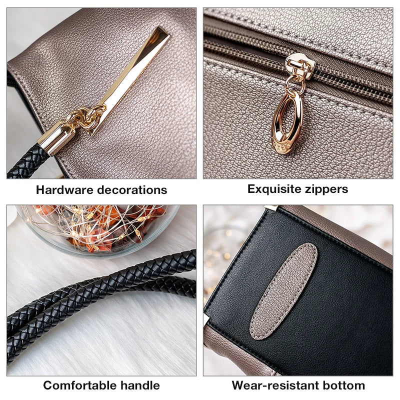 Sac à Main Femme Cuir Véritable Résistant Grande Capacité – CLEVI Paris