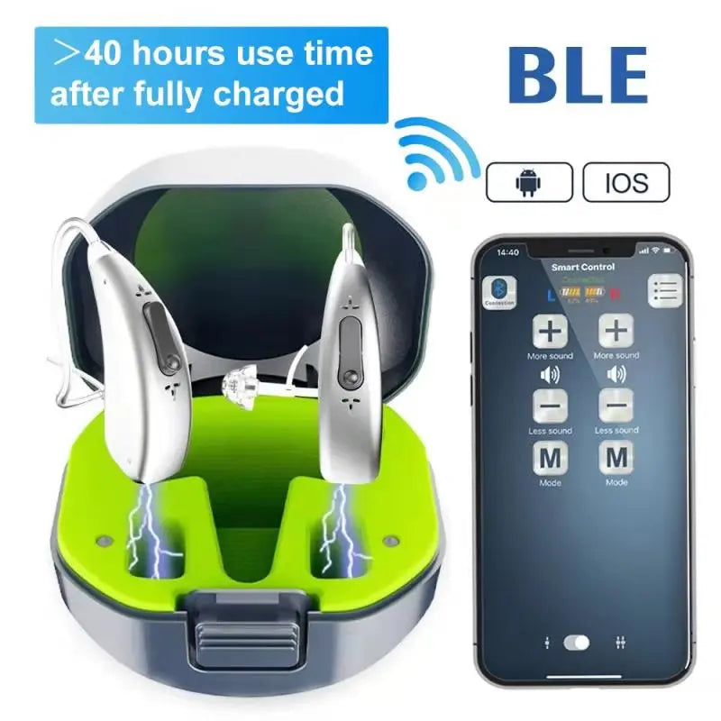 Aide Auditive Numérique 30 Canaux Rechargeable MUOXI – CLEVI Paris