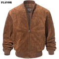 Blouson homme en cuir de porc à col rond – CLEVI Paris
