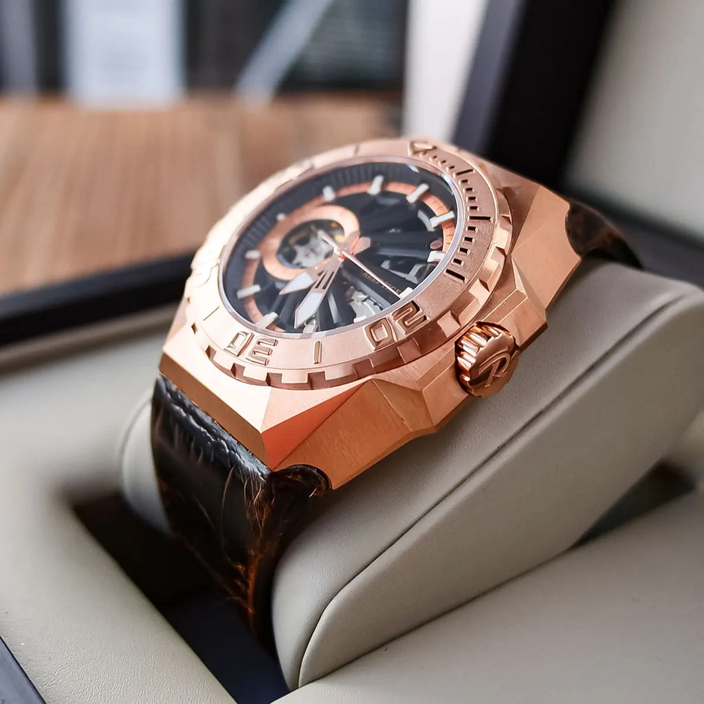 Montre Homme Automatique Squelette Sport Militaire Reef Tiger RGA6903-S – CLEVI Paris