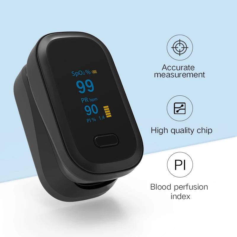 Oxyмètre Doigt SRHMX OLED SpO2 Pouls Adulte – CLEVI Paris