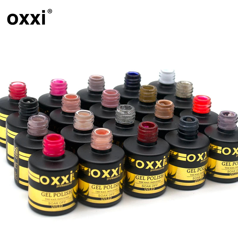 Vernis Gel Semi-Permanent OXXI 8ml – 60 Teintes UV/LED Longue Durée Nail Art Manucure – CLEVI Paris