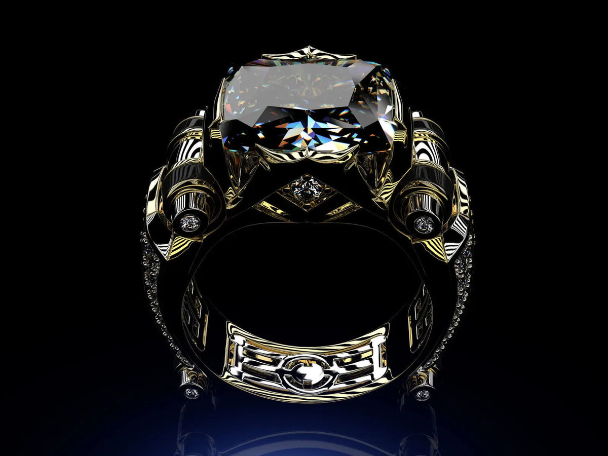 Bague Femme en Zircone Cubique, Dorée ou Noire – CLEVI Paris