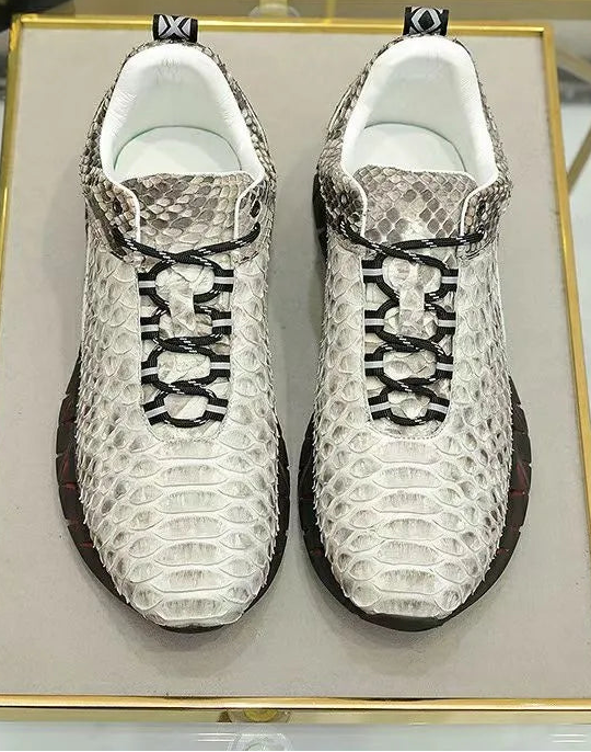 Sneakers basses homme grises à lacets – CLEVI Paris