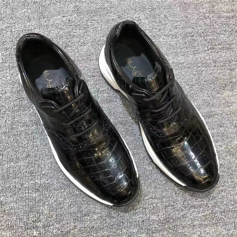 Sneakers basses homme noires à lacets – CLEVI Paris