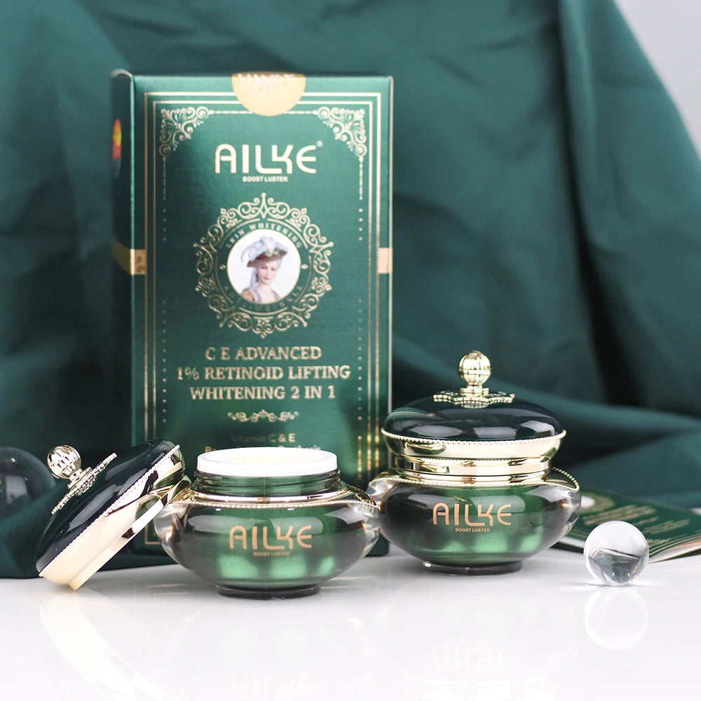 Gamme Soins Visage AILKE Retinol C&E Premium – Crème, Sérum & Nettoyant Anti-Rides – CLEVI Paris