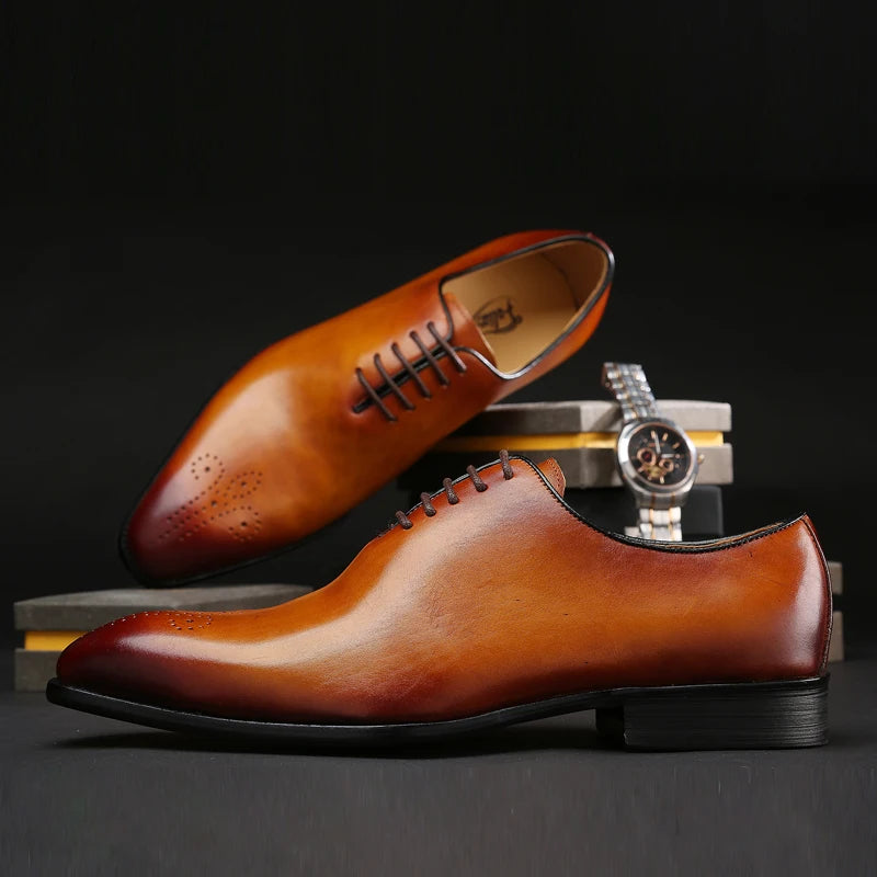Chaussures Oxford homme en cuir à lacets – CLEVI Paris