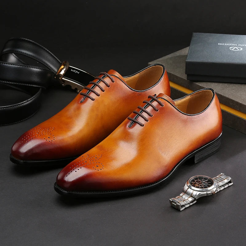 Chaussures Oxford homme en cuir à lacets – CLEVI Paris