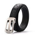 Ceinture homme en cuir de crocodile automatique – CLEVI Paris
