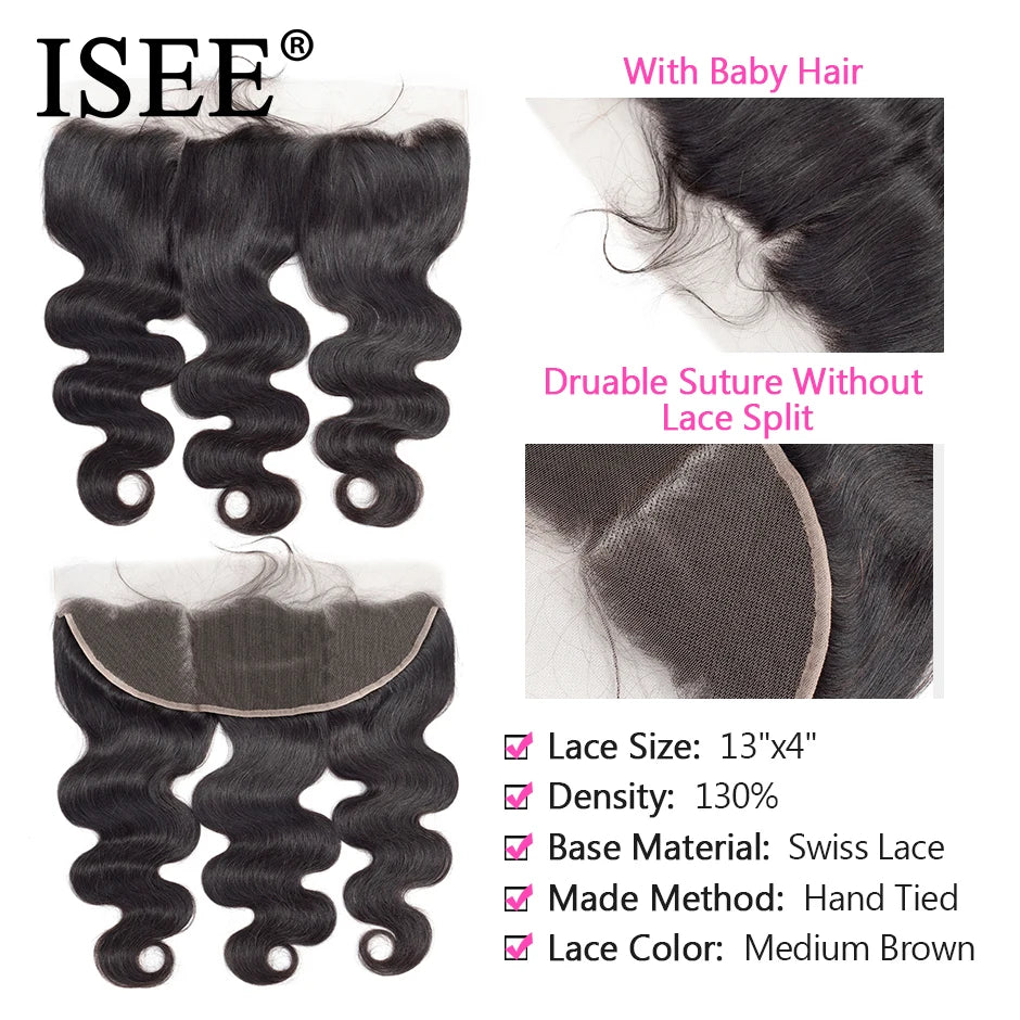 Bundles cheveux humains Body Wave avec frontal – CLEVI Paris