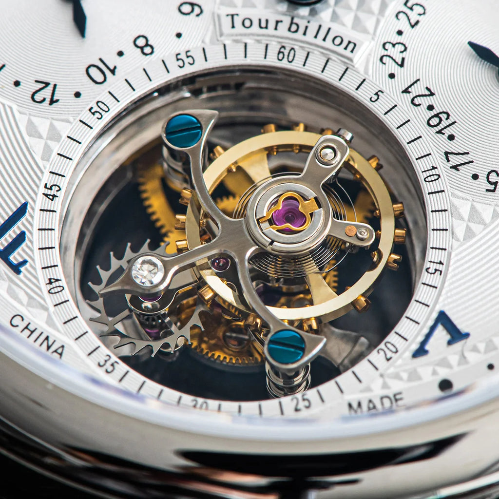 Montre Homme Tourbillon Phase de Lune Squelette Sugess Seakors ST8007 – CLEVI Paris