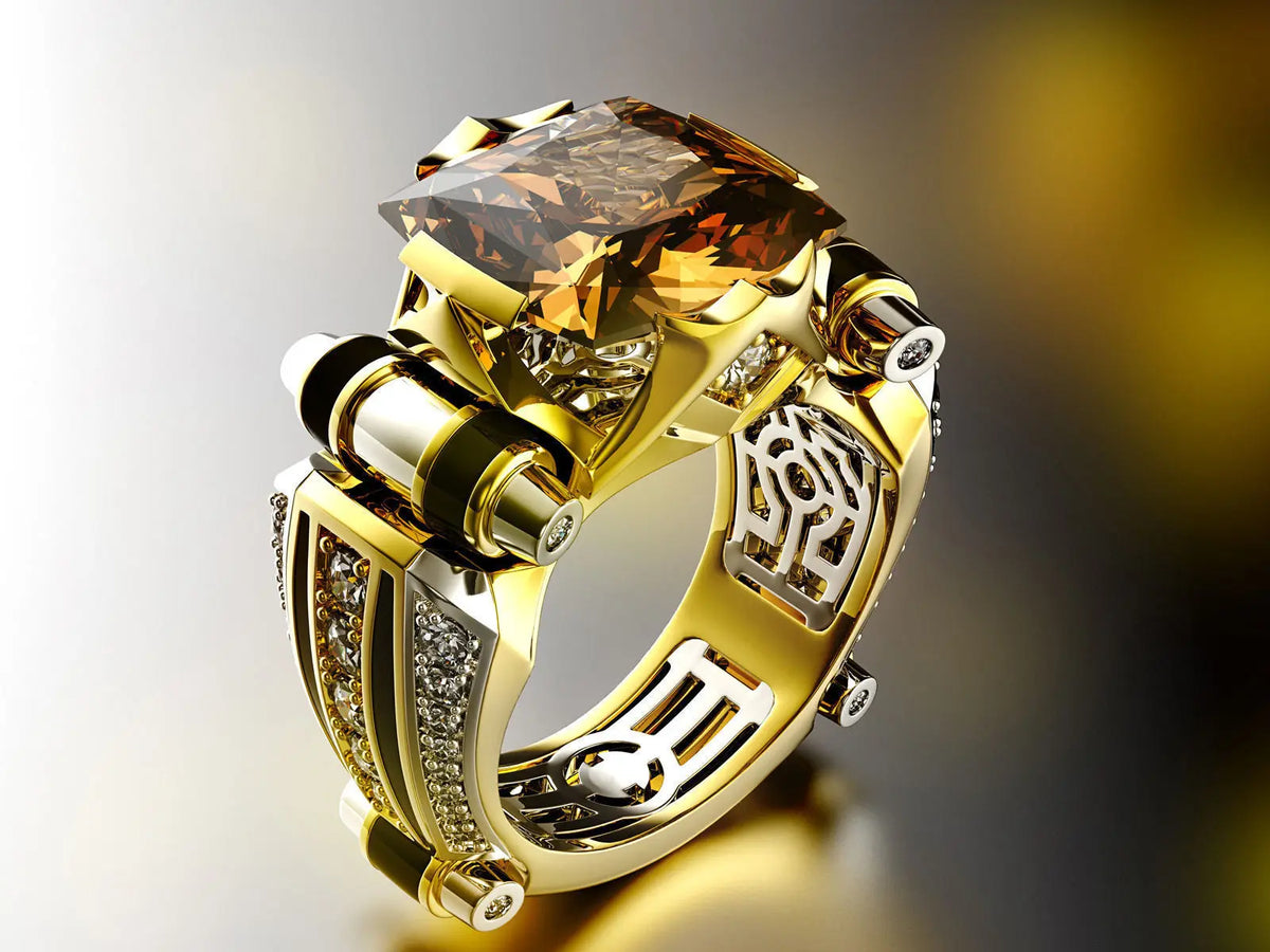Bague Femme en Zircone Cubique, Dorée ou Noire – CLEVI Paris