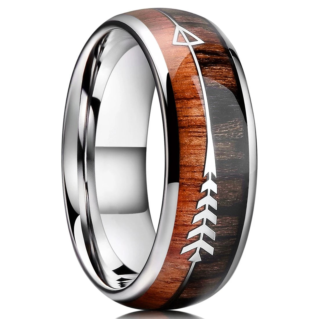 Bague Unisexe Opale Rouge et Météorite – CLEVI Paris