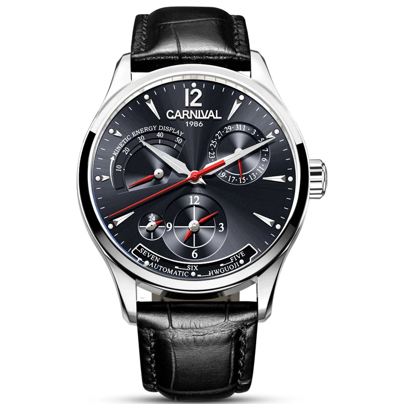 Montre Homme Automatique Double Fuseau Horaire Carnival – CLEVI Paris