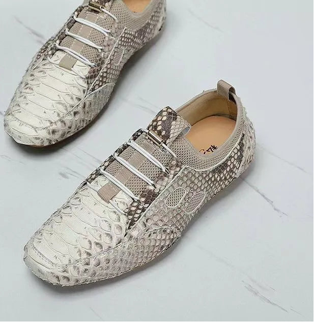 Sneakers basses homme grises – CLEVI Paris