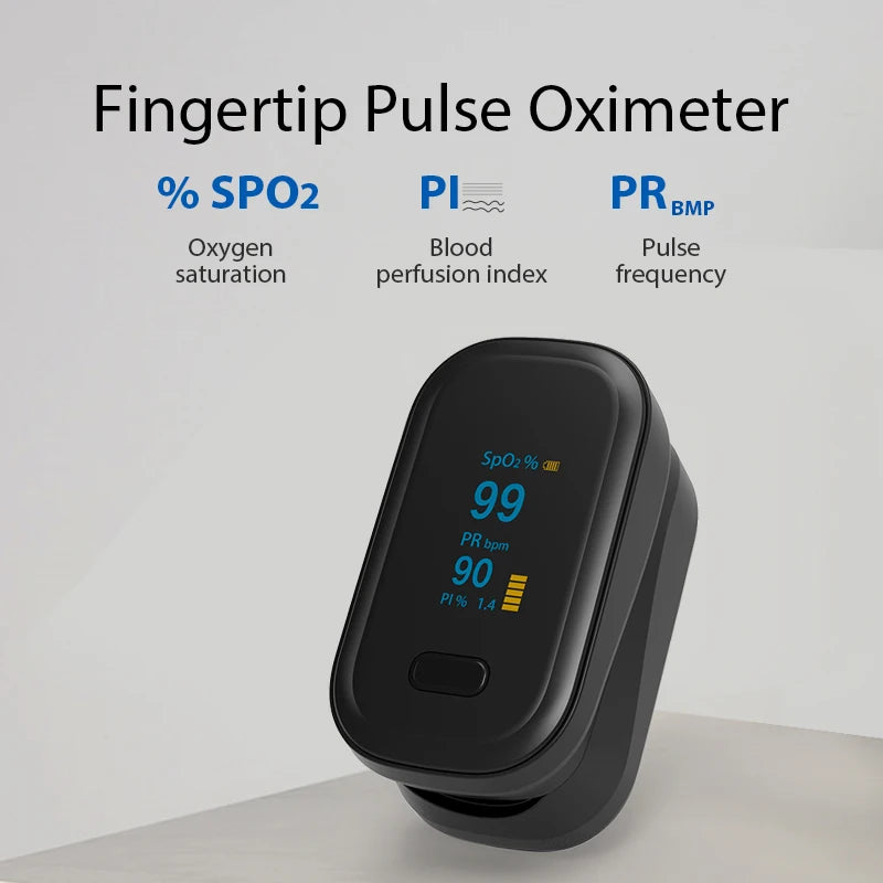 Oxyмètre Doigt SRHMX OLED SpO2 Pouls Adulte – CLEVI Paris
