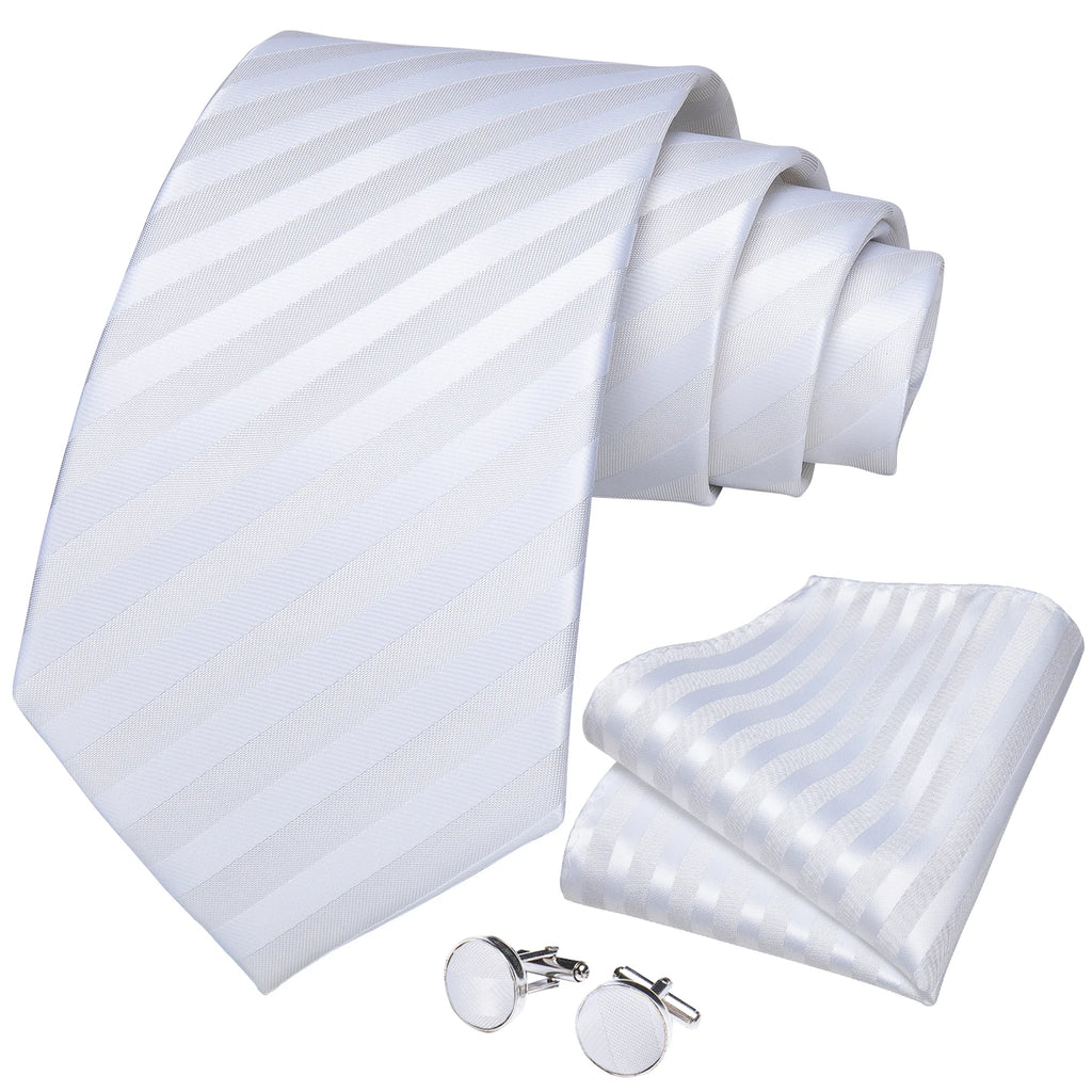 Coffret cravate homme rayée, pochette et épingle – CLEVI Paris