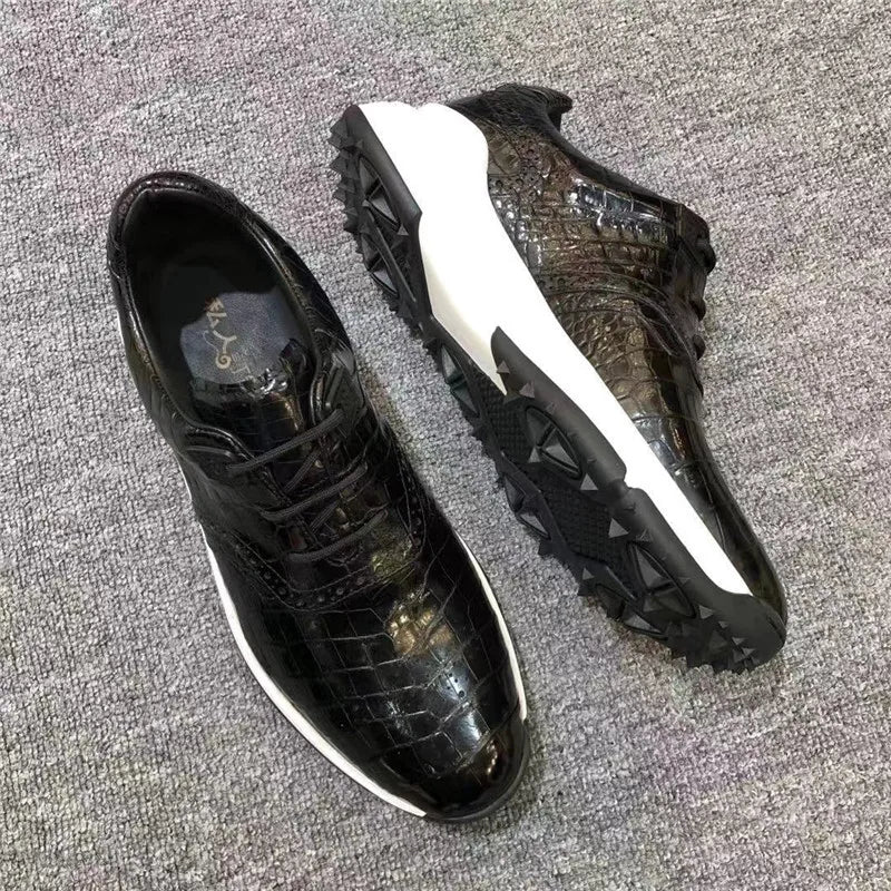 Sneakers basses homme noires à lacets – CLEVI Paris