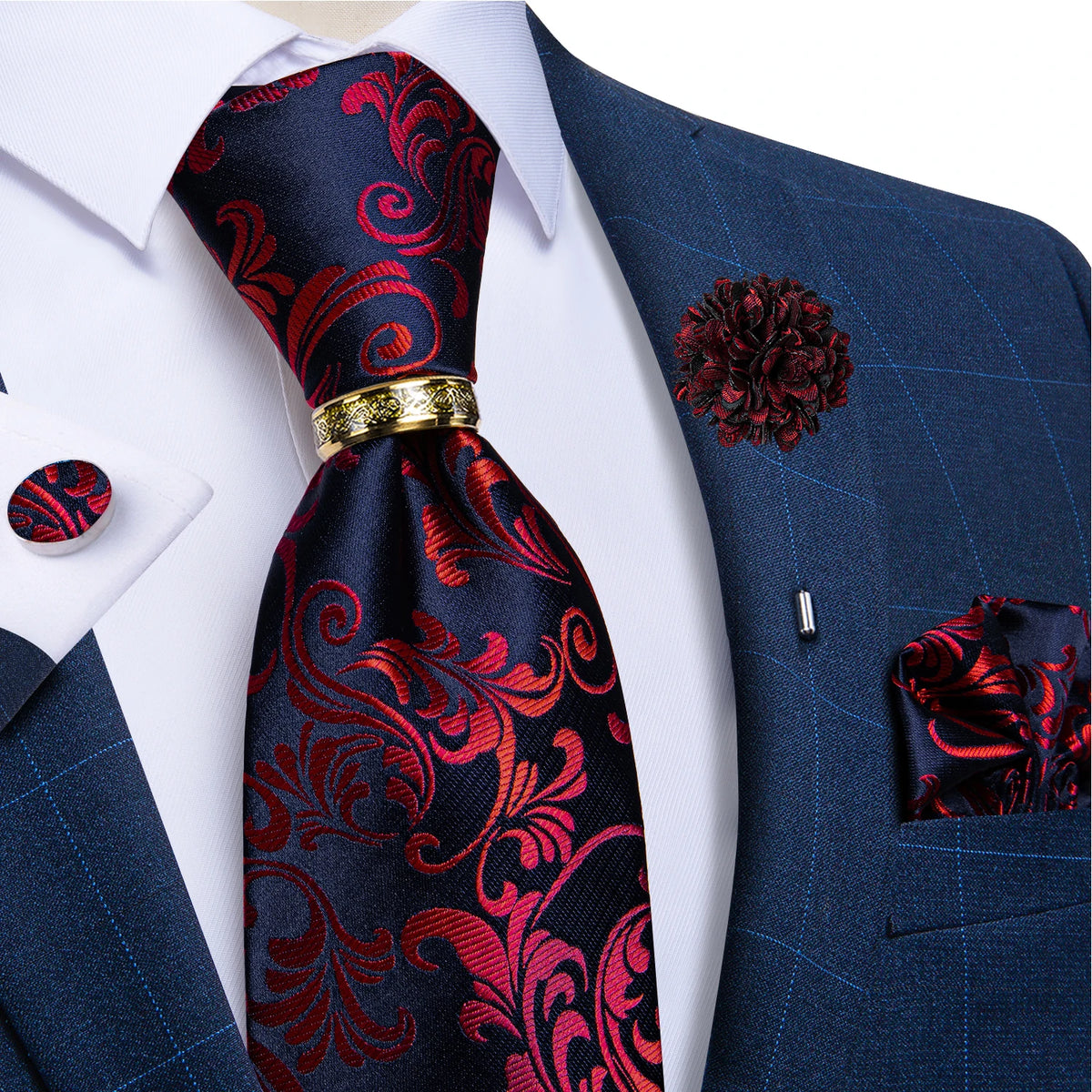 Coffret cravate homme, pochette et boutons – CLEVI Paris