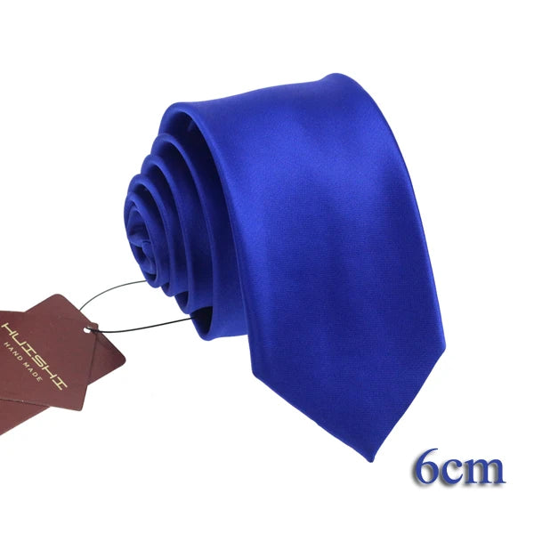 Cravate unisexe unie en polyester – CLEVI Paris