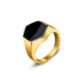Bague Homme en Acier Inoxydable et Zircon – CLEVI Paris