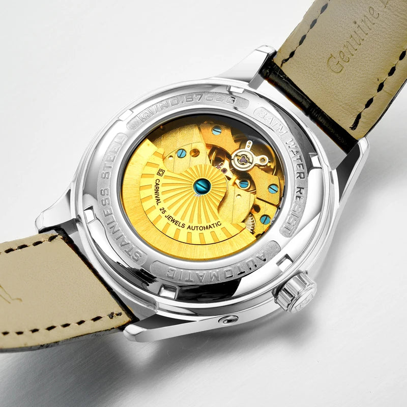 Montre Homme Automatique Double Fuseau Horaire Carnival – CLEVI Paris