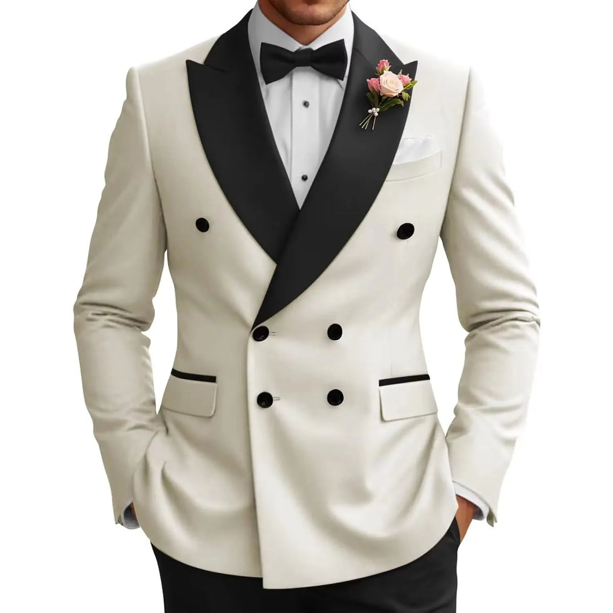 Veste de smoking croisée homme – CLEVI Paris