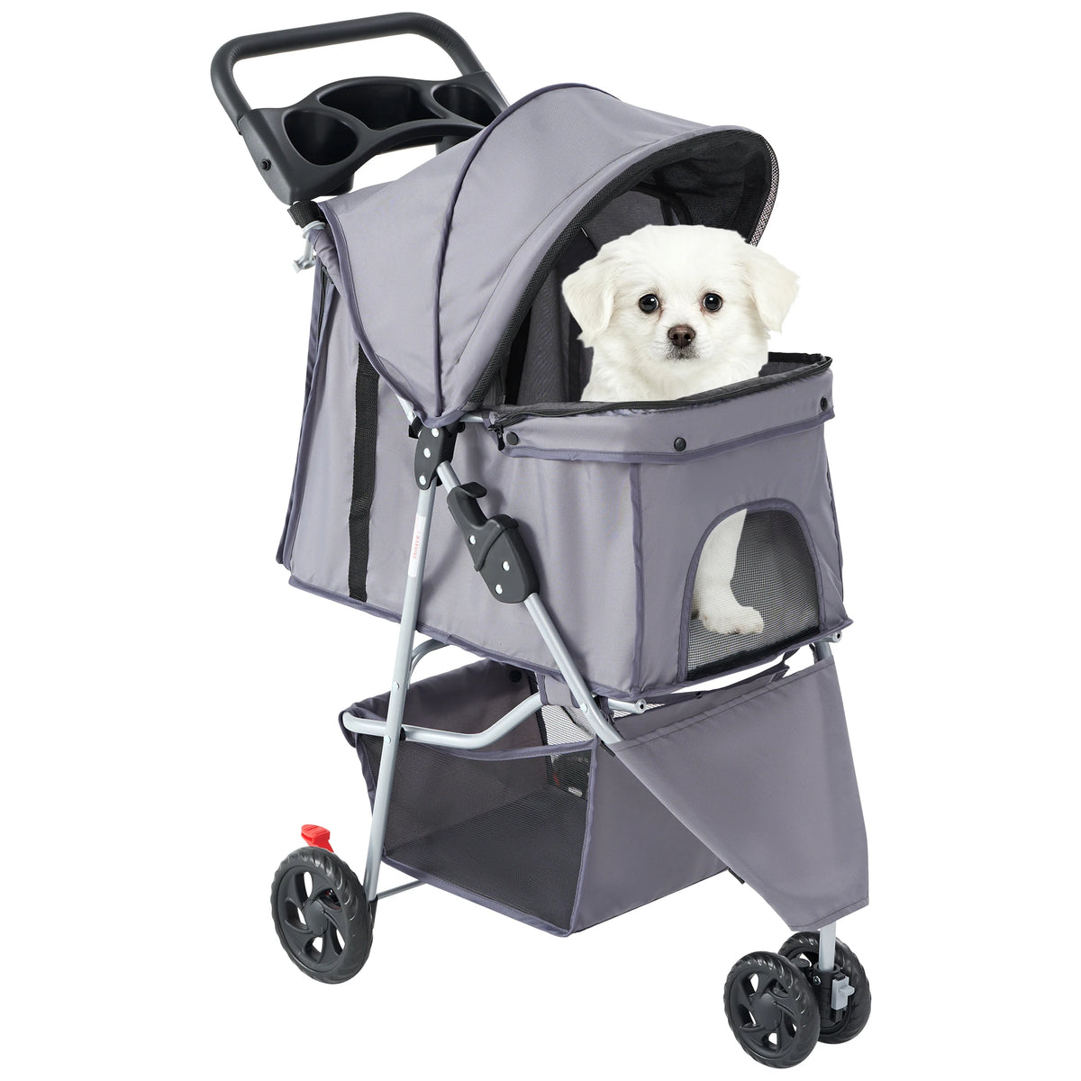 Poussette pliable 3 roues pour chien et chat – CLEVI Paris
