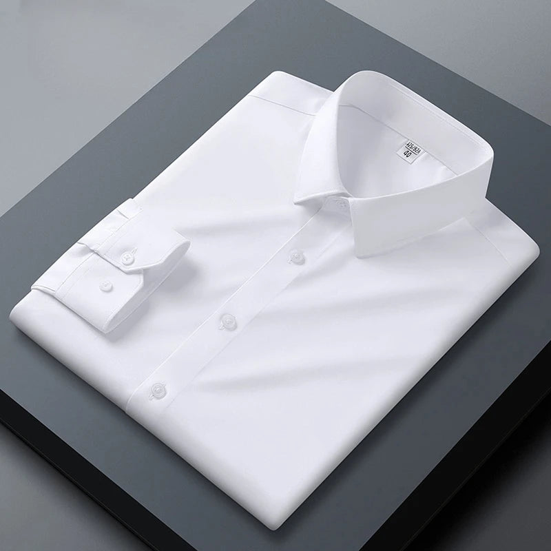 Chemise homme en polyester, col V – CLEVI Paris