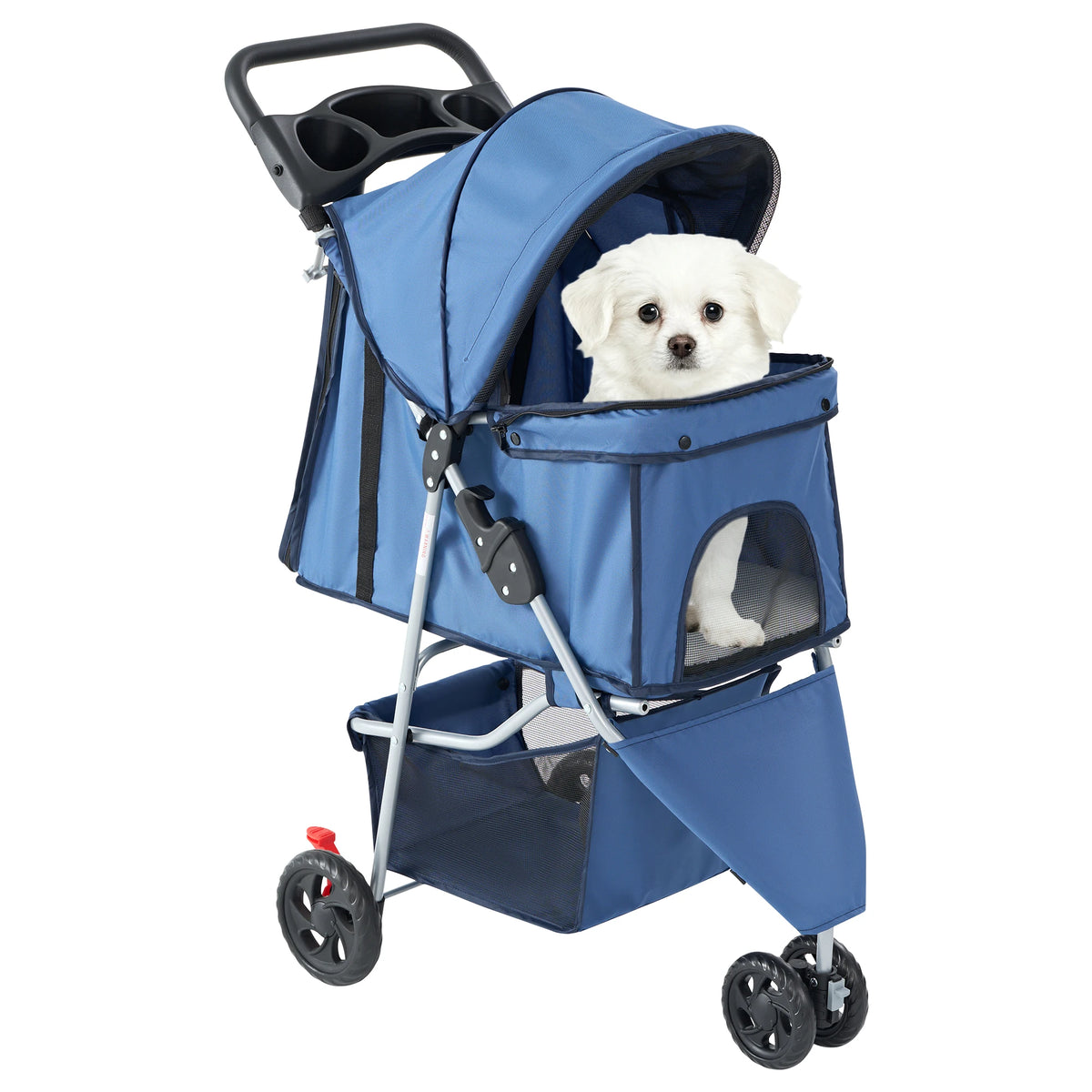 Poussette pliable 3 roues pour chien et chat – CLEVI Paris
