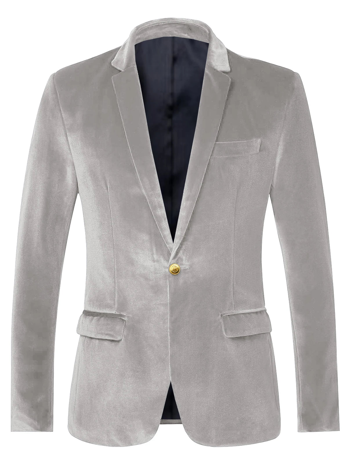 Blazer velours homme à bouton doré – CLEVI Paris