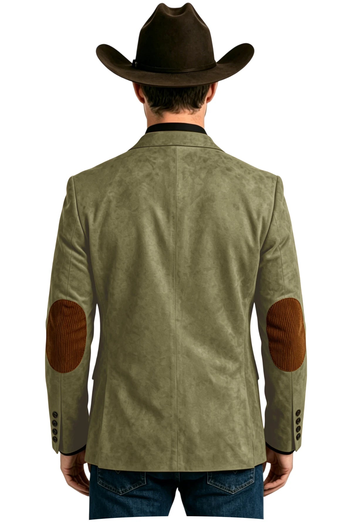 Blazer homme effet daim style western – CLEVI Paris