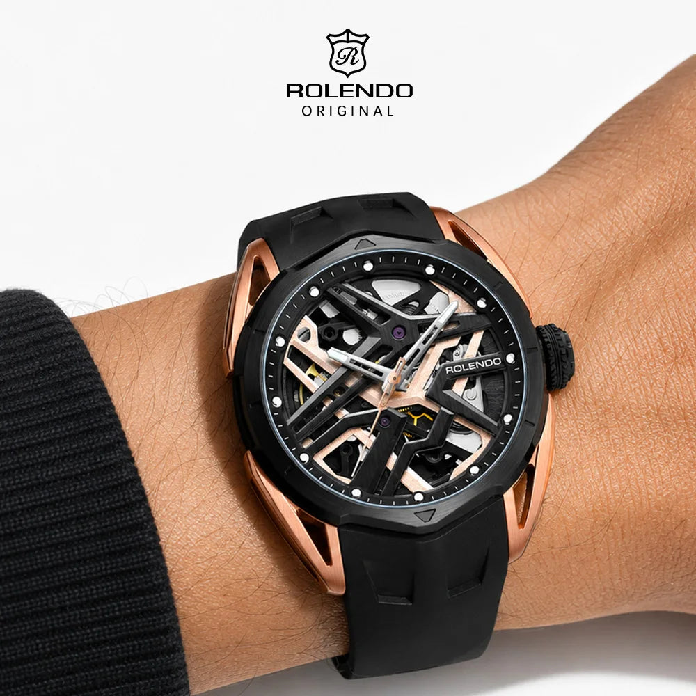 Montre automatique ROLENDO 009 squelette – CLEVI Paris