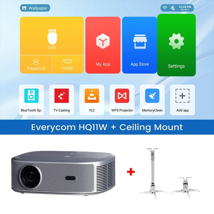 Projecteur Everycom HQ11W Full HD Android – CLEVI Paris