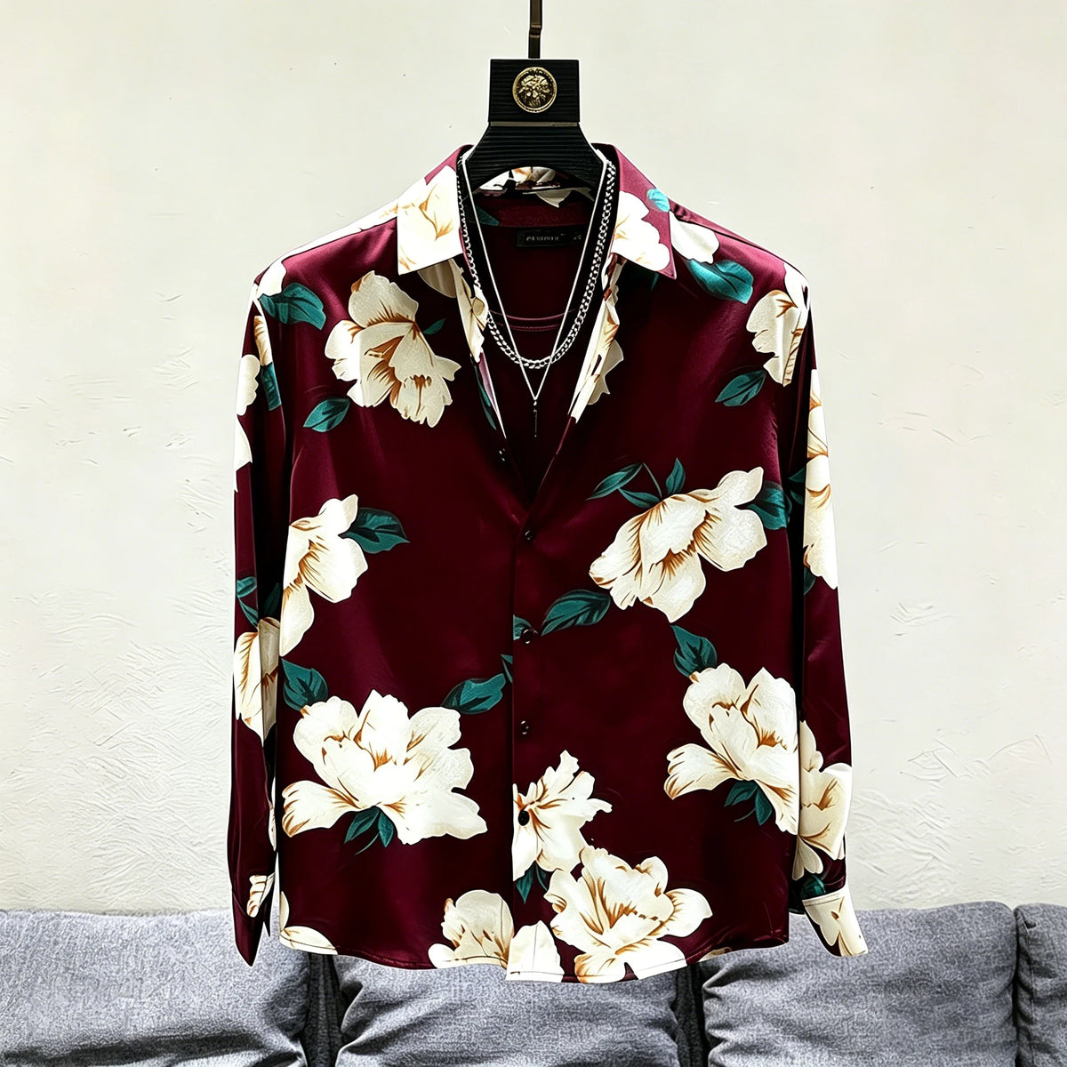 Chemise homme à imprimé floral – CLEVI Paris