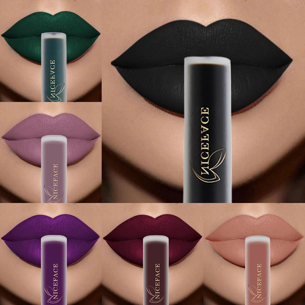 Rouge à Lèvres Liquide Mat Velours QiBest 21 Teintes – CLEVI Paris
