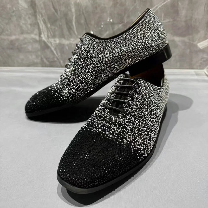 Chaussures Oxford homme en daim noir – CLEVI Paris