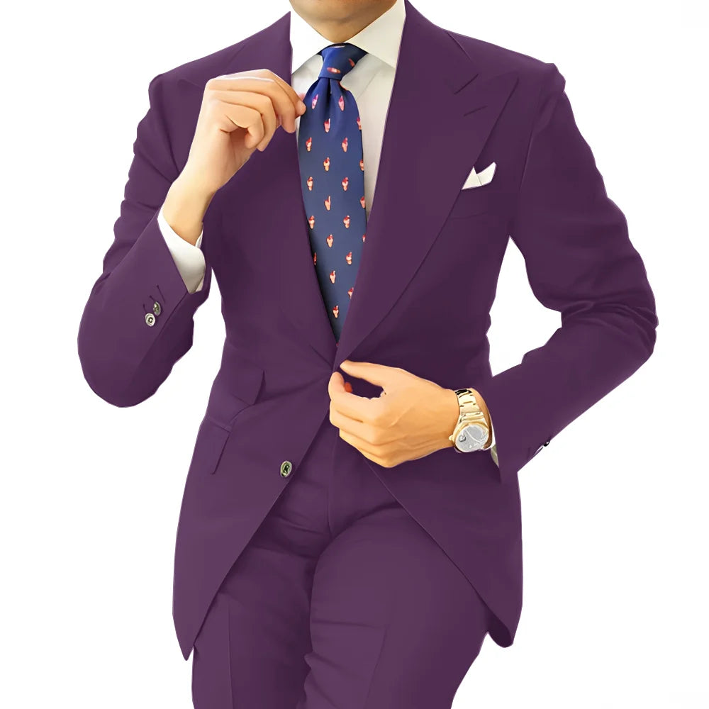 Costume homme formel, coupe droite – CLEVI Paris